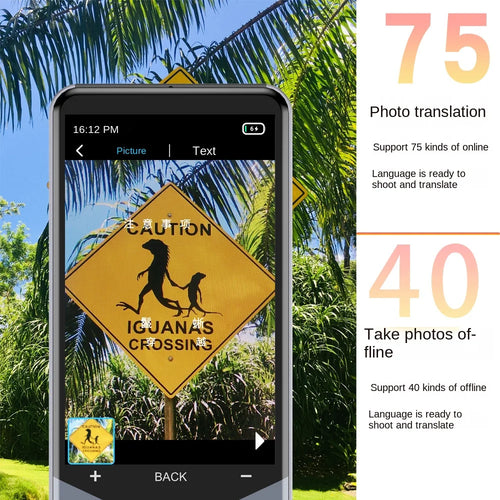 AI 4G Intelligent Translators 150 Language with Real-time Online Offline Translation Capabilities Including Photo Translation