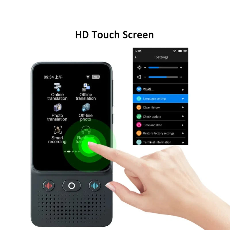 AI Intelligent Voice Translation Machine for 138 Online Languages, Photo Translation, Recording, Transcription, and Translation